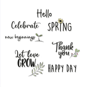 Sizzix • clear stamps new beginnings