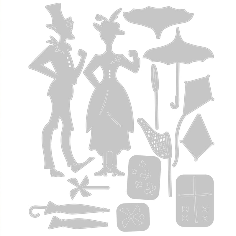 Load image into Gallery viewer, Sizzix • tim holtz thinlits die set the park 14pcs
