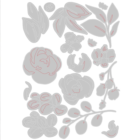 Sizzix • tim holtz thinlits die set bloom colorize 17pcs