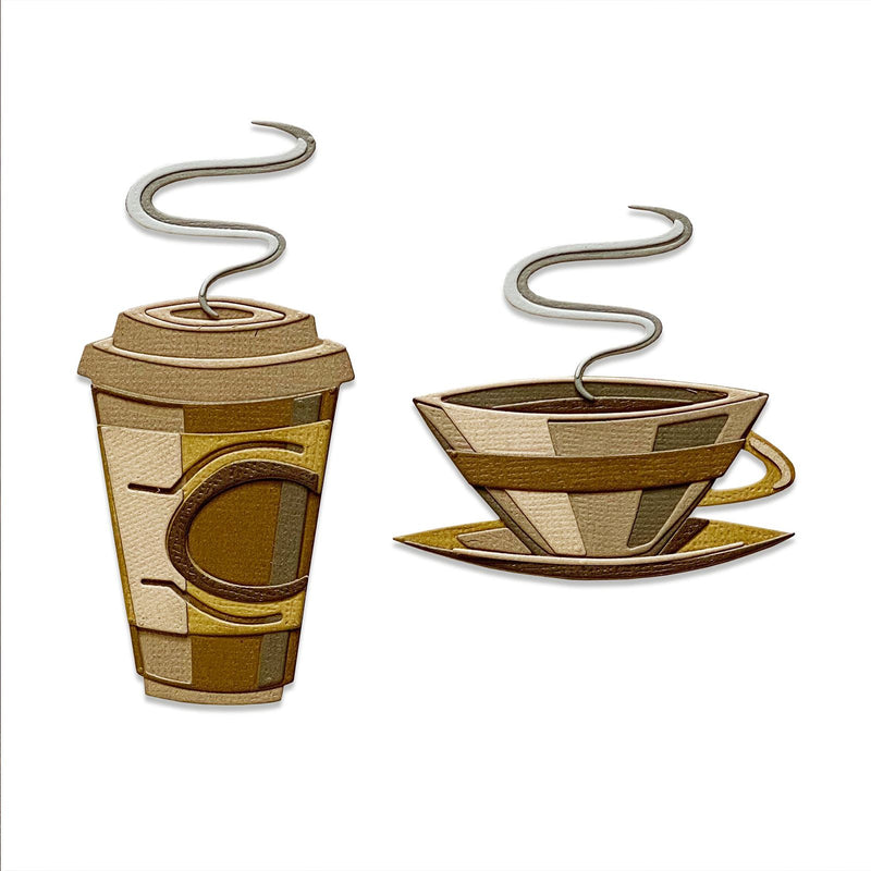 Load image into Gallery viewer, Sizzix • tim holtz thinlits die set cafe colorize 14pcs
