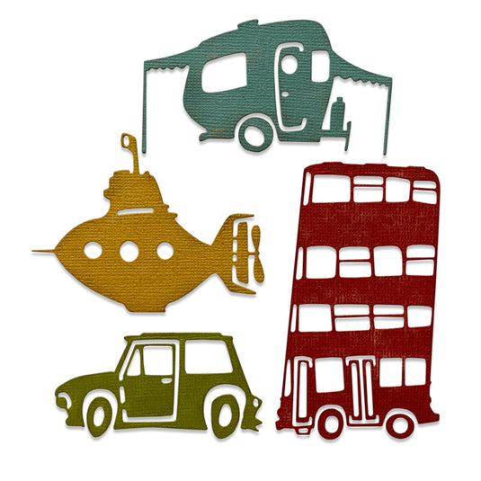 Sizzix • tim holtz thinlits die set wacky transport