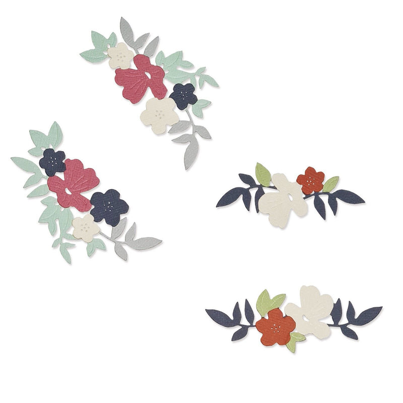 Load image into Gallery viewer, Sizzix • thinlits die set wild blossom corners by lisa jones
