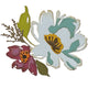 Sizzix • tim holtz thinlits die set brushstroke flowers #3 5pcs