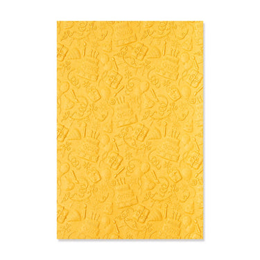 Sizzix • 3-d textured impressions embossing folder celebrate