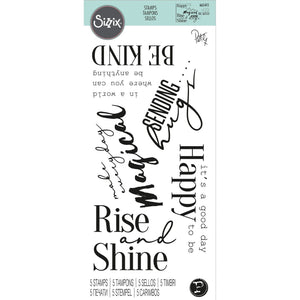 Sizzix • clear stamps sunnyside sentiments #9
