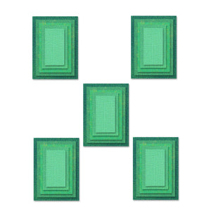 Sizzix • tim holtz thinlits die set stacked tiles rectangles 25pcs
