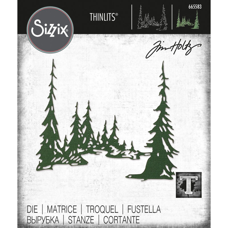 Load image into Gallery viewer, Sizzix • tim holtz thinlits die tall pines
