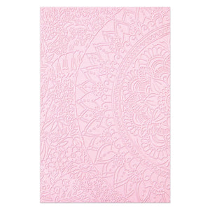 Sizzix • 3-d textured impressions embossing folder half mandala