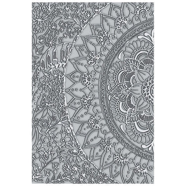 Sizzix • 3-d textured impressions embossing folder half mandala