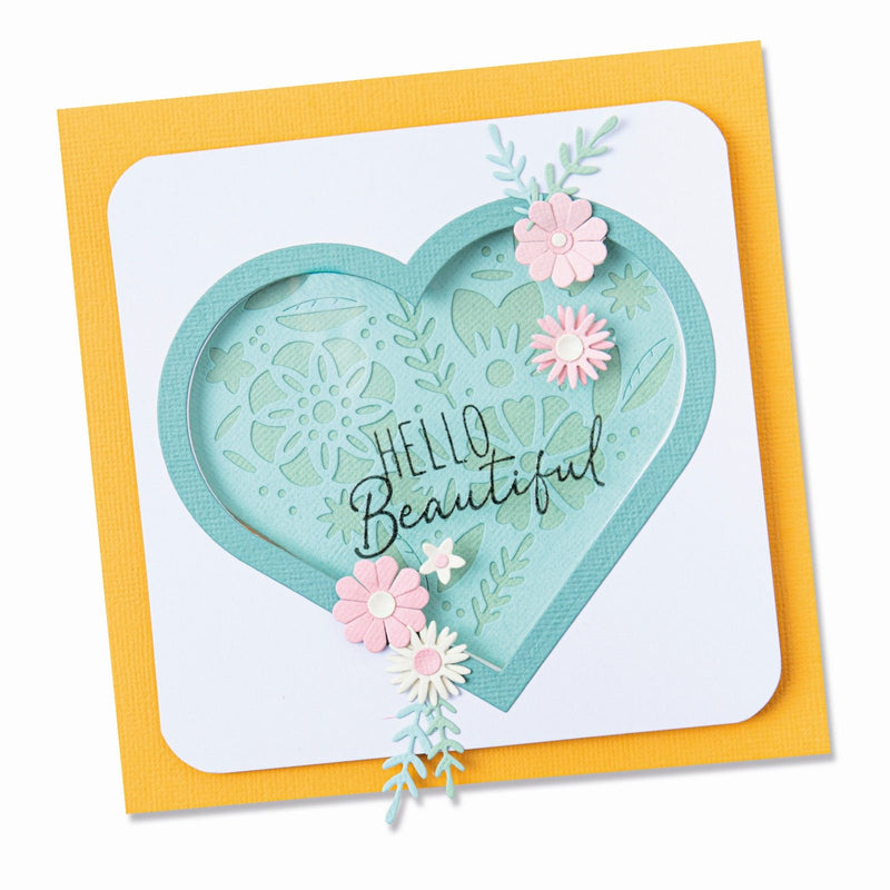 Load image into Gallery viewer, Sizzix • framelits dies stamps blooming heart
