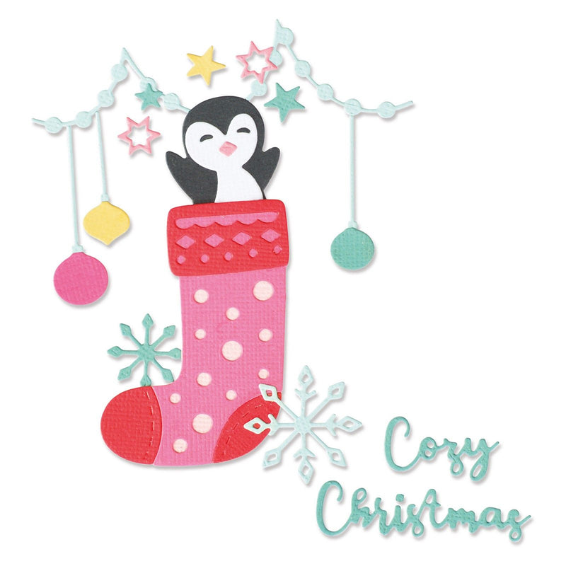 Load image into Gallery viewer, Sizzix • thinlits snijmallen penguin stocking
