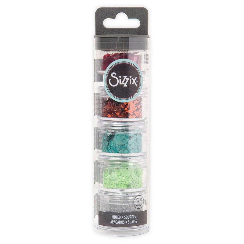 Load image into Gallery viewer, Sizzix • making essential sequins beads muted 5gram per pot 5pieces
