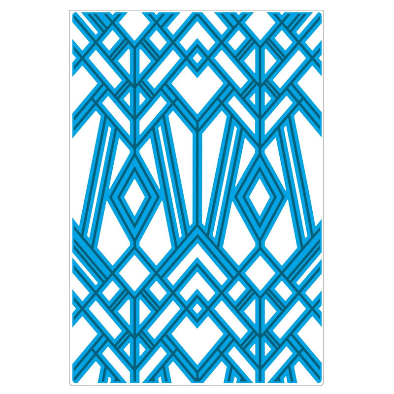 Load image into Gallery viewer, Sizzix • multi-level textured impressions embossing folder geo diamonds
