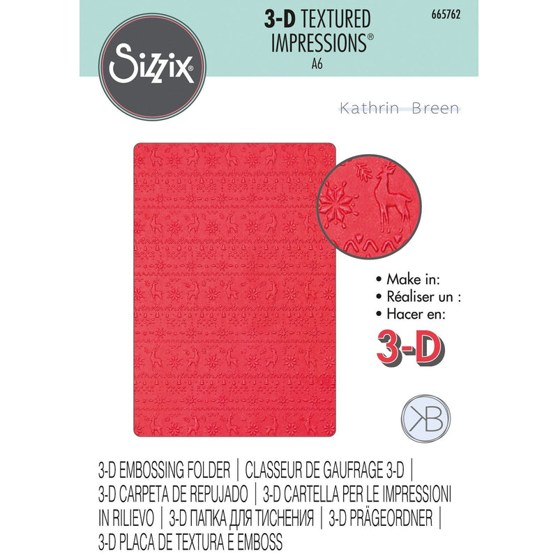 Load image into Gallery viewer, Sizzix • 3d textured impressions embossing folder winter sweater
