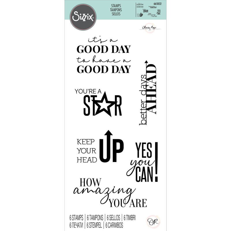 Load image into Gallery viewer, Sizzix • clear stamps set positive signs
