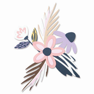 Sizzix • thinlits die set bohemian florals 12pieces
