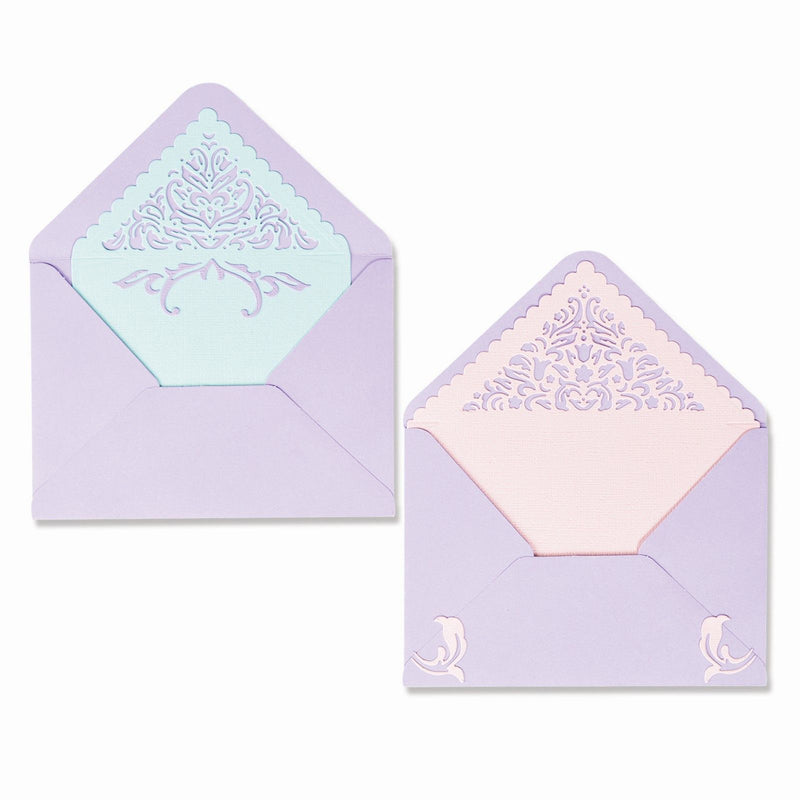 Load image into Gallery viewer, Sizzix • thinlits die set lace envelope liners 9pieces
