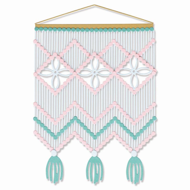 Load image into Gallery viewer, Sizzix • thinlits die set macramé card front 9pieces
