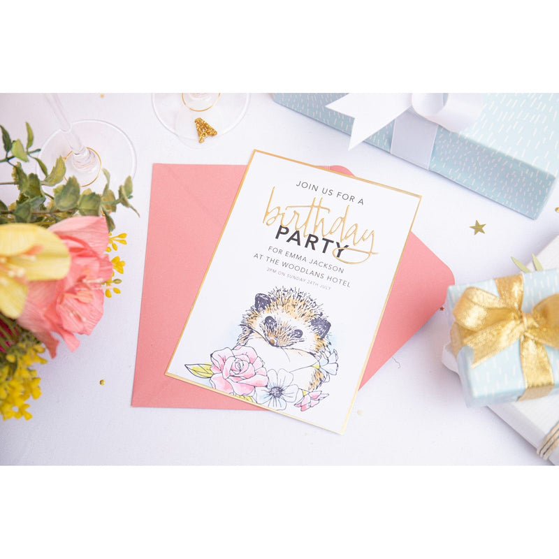 Load image into Gallery viewer, Sizzix • layered clear stamps set floral hedgehog by olivia rose
