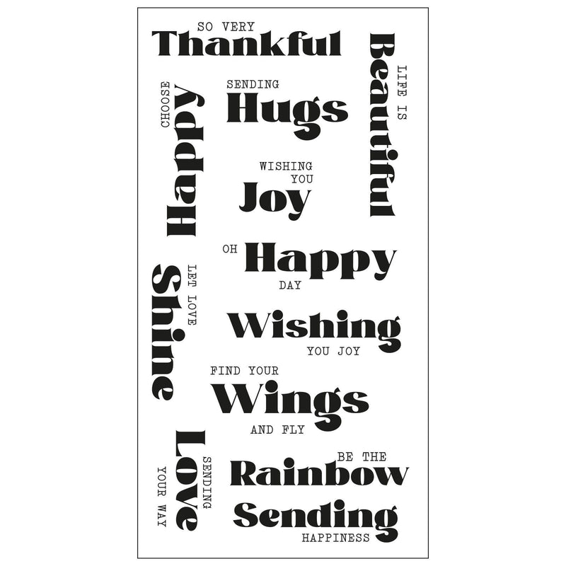 Load image into Gallery viewer, Sizzix • clear stamps set good vibes nr4 12pieces
