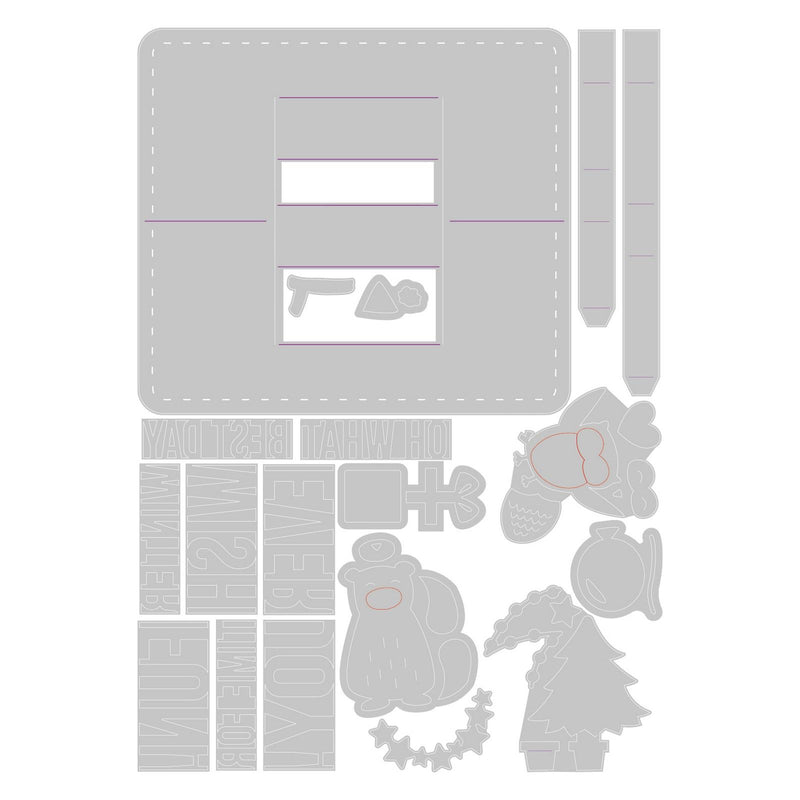 Load image into Gallery viewer, Sizzix • thinlits die set multi-phrase pop-up
