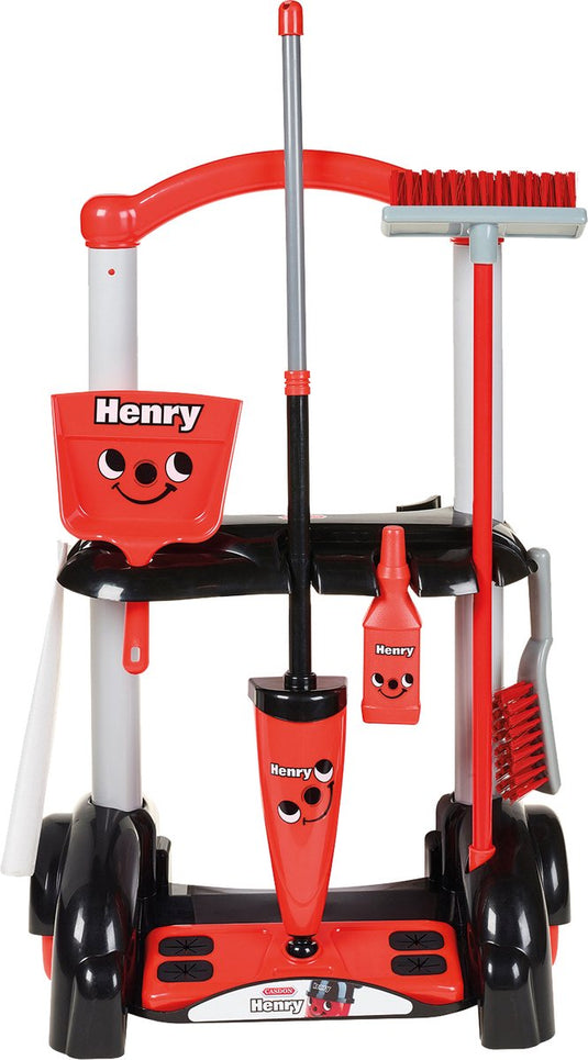 Casdon henry schoonmaaktrolley - speelgoedschoonmaakset