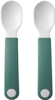 Mepal mio oefenlepel - set van 2 - goede grip - kinderservies - deep turquoise