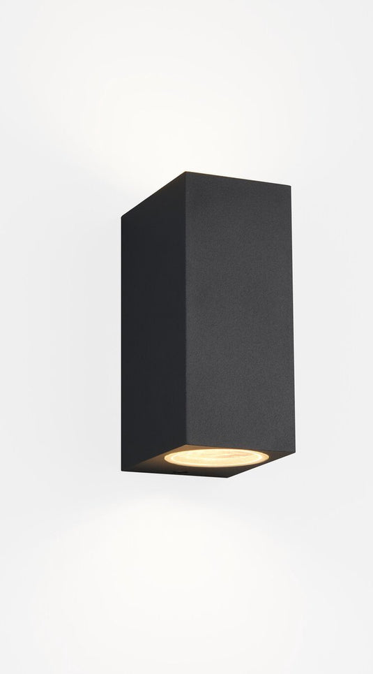 Trio roya - wandlamp - antraciet - excl. 2x gu10 4,9w - buitenverlichting - ip44