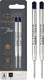 Parker balpenvullingen | medium punt | zwarte quinkflow inkt | 2 stuks