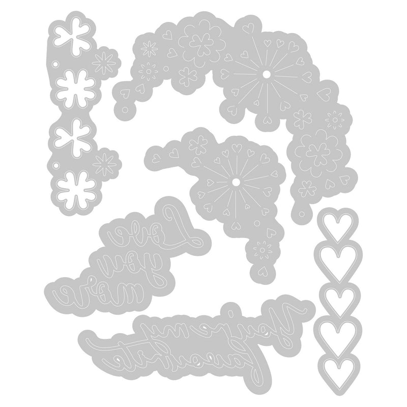 Load image into Gallery viewer, Sizzix • thinlits die set cut-pop valentine
