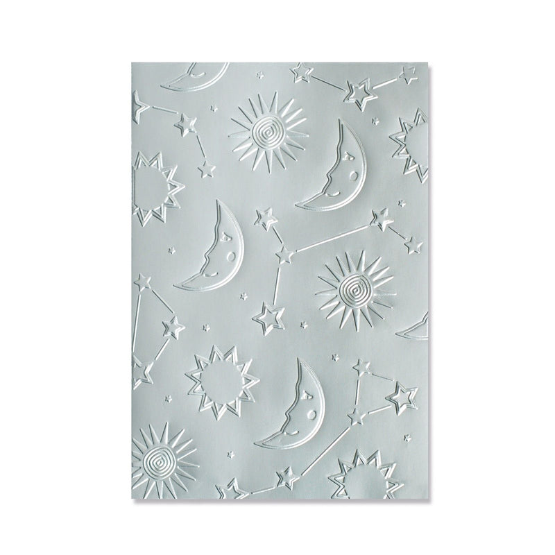 Load image into Gallery viewer, Sizzix • multi-level textured impressions embossing folder moon light
