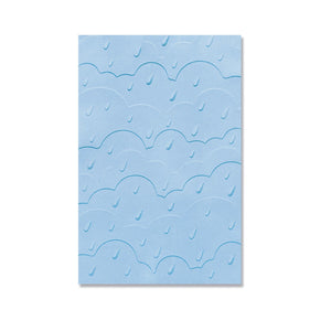 Sizzix • multi-level textured impressions embossing folder rain clouds