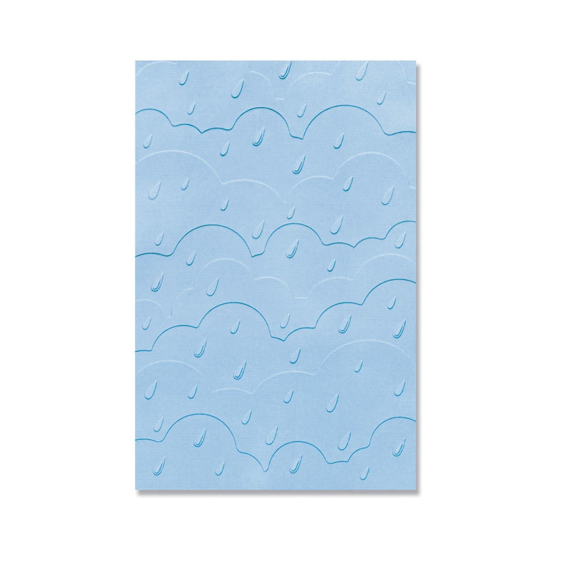 Load image into Gallery viewer, Sizzix • multi-level textured impressions embossing folder rain clouds
