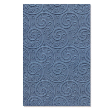 Sizzix • 3-d textured impressions embossing folder ornamental spiral