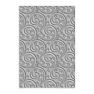 Sizzix • 3-d textured impressions embossing folder ornamental spiral