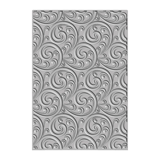 Sizzix • 3-d textured impressions embossing folder ornamental spiral