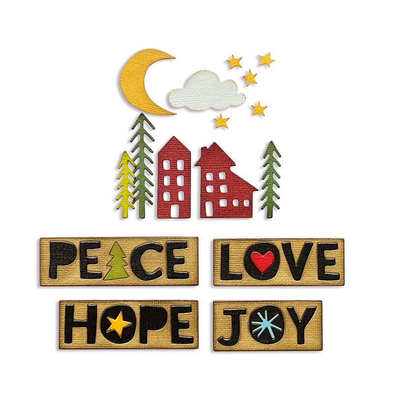 Load image into Gallery viewer, Sizzix • tim holtz thinlits die set christmas cutouts 16pcs
