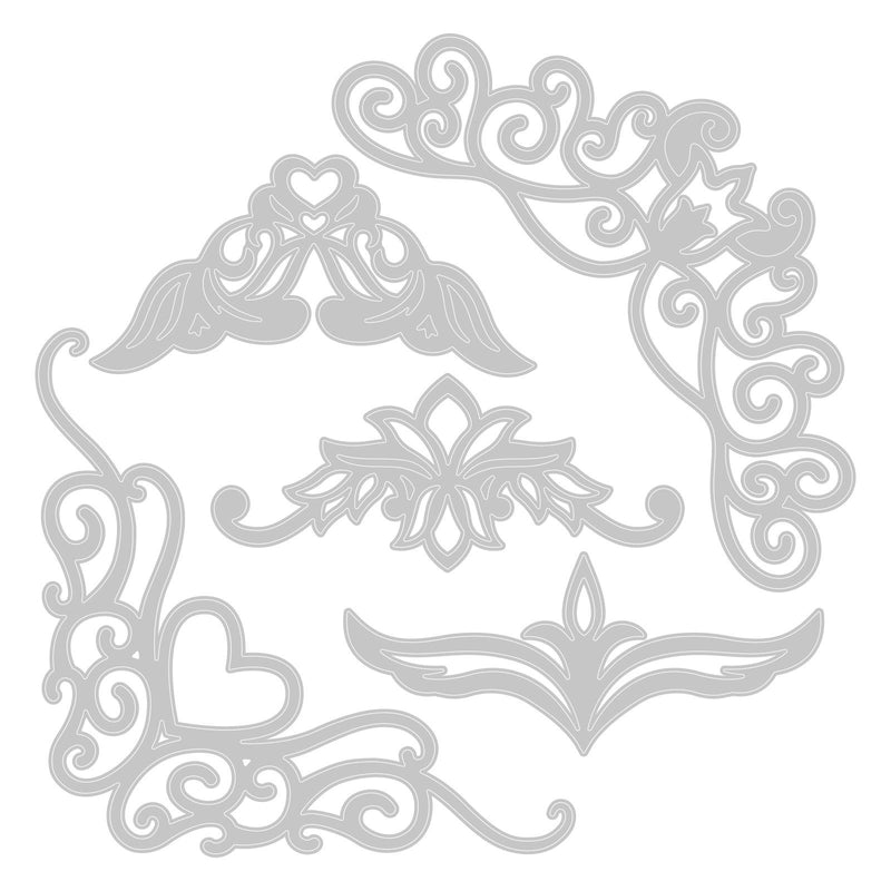 Load image into Gallery viewer, Sizzix • thinlits die set fanciful corners 5stuks
