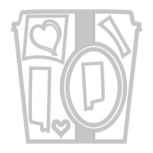 Sizzix • thinlits die set card café 8stuks