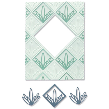 Sizzix • 3-d impresslits embossing folder ornate frame