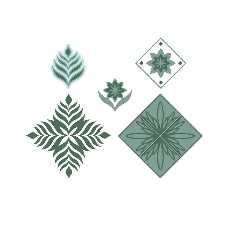 Load image into Gallery viewer, Sizzix • layered clear stamps set geo repeat 9stuks
