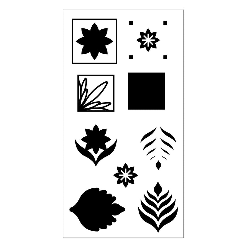 Load image into Gallery viewer, Sizzix • layered clear stamps set geo repeat 9stuks
