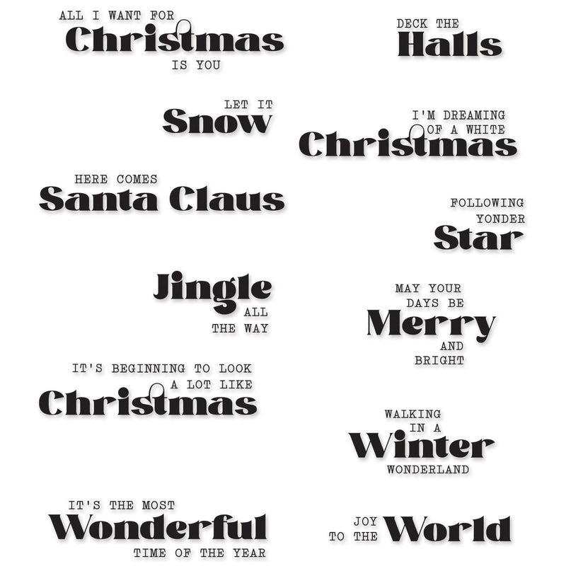 Load image into Gallery viewer, Sizzix • clear stamps seasonal vibes #2
