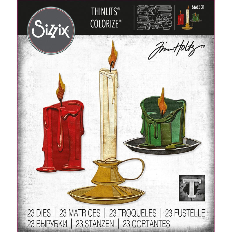 Load image into Gallery viewer, Sizzix • tim holtz thinlits die set candleshop colorize
