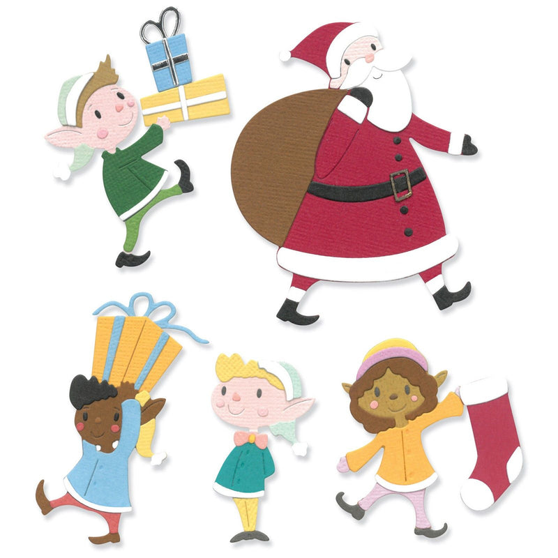 Load image into Gallery viewer, Sizzix • thinlits die set santa elves
