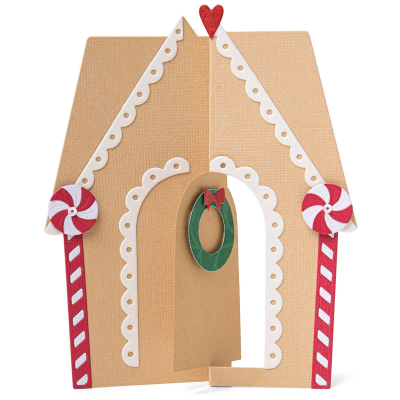 Load image into Gallery viewer, Sizzix • thinlits die set card gingerbread house
