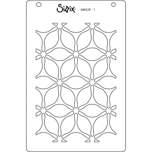 Sizzix • layered stencils a6 defined petals 4pcs