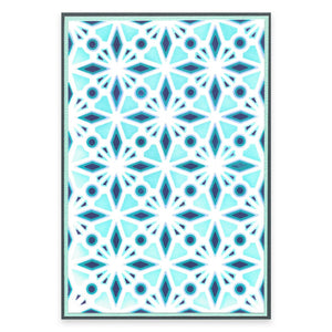 Sizzix • layered stencils a6 geo crystals 4pcs