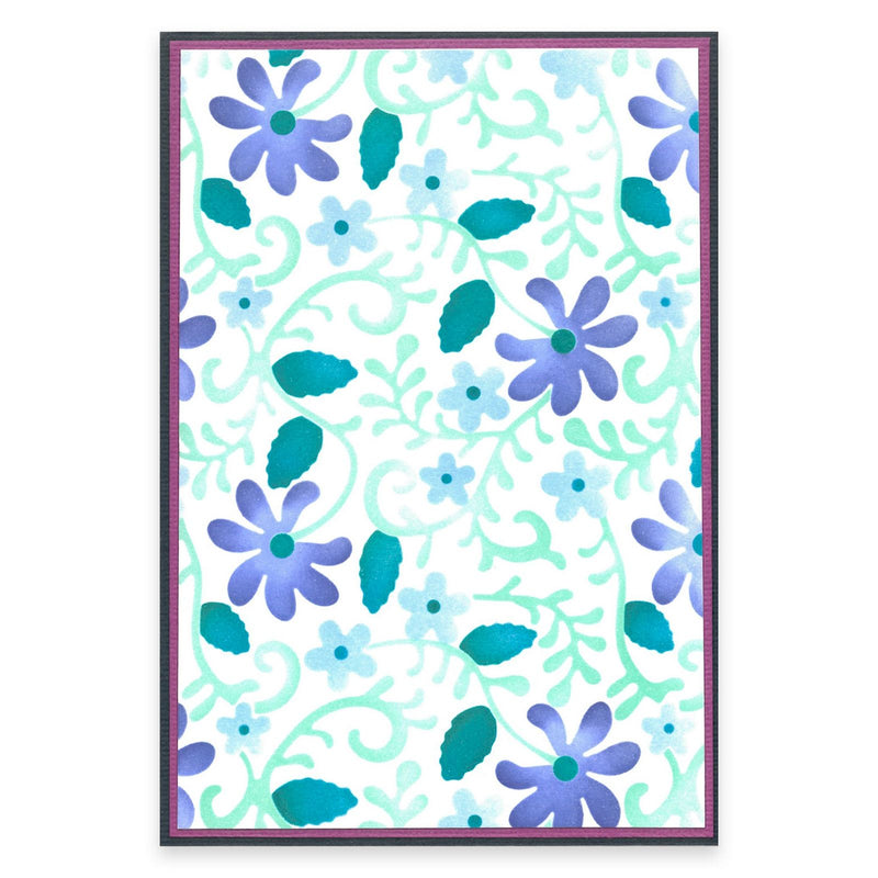 Load image into Gallery viewer, Sizzix • layered stencils a6 lacey 4pcs
