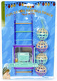 Happy pet bird toy mp bal ladder perch